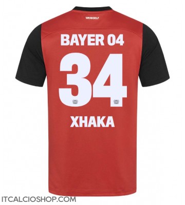 Bayer Leverkusen Granit Xhaka #34 Prima Maglia 2024-25 Manica Corta